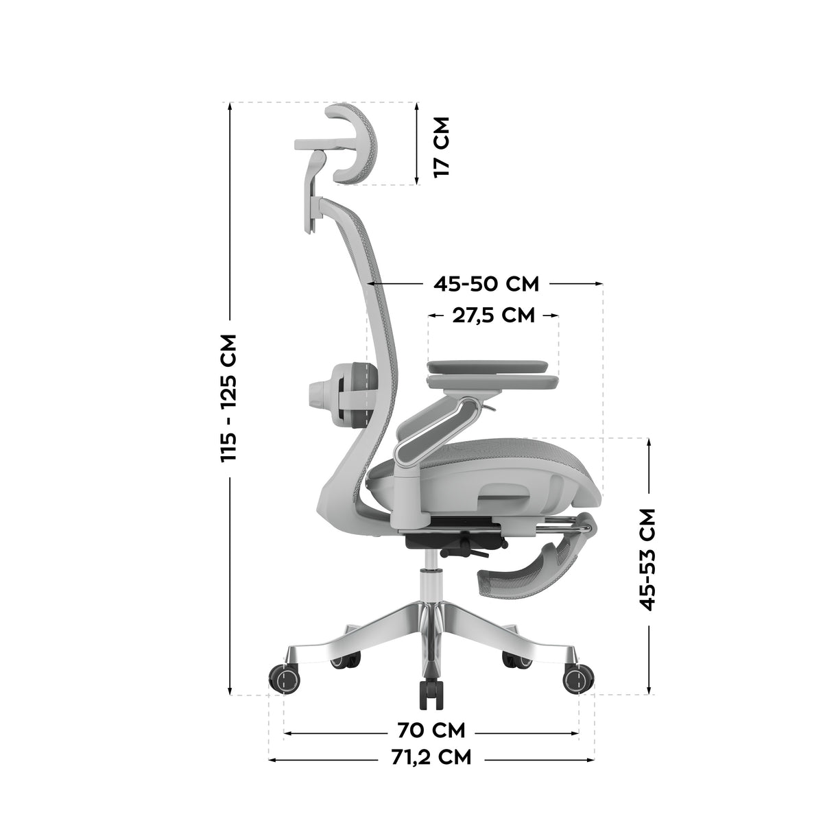 Mark Adler Leadpro 8.7 Grey ergonómikus masszázsfotel