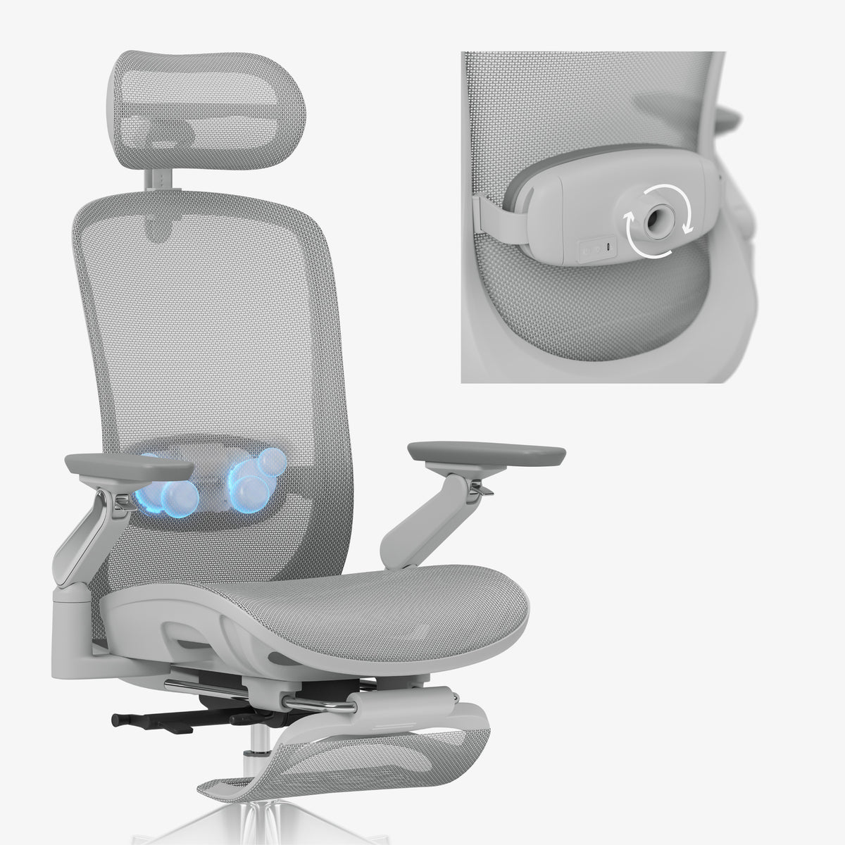 Mark Adler Leadpro 8.7 Grey ergonómikus masszázsfotel