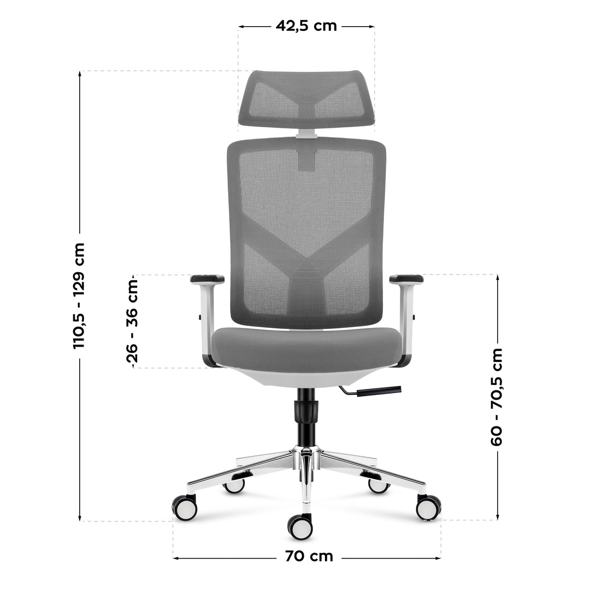 Mark Adler Manager 3.3 White ergonómikus szék