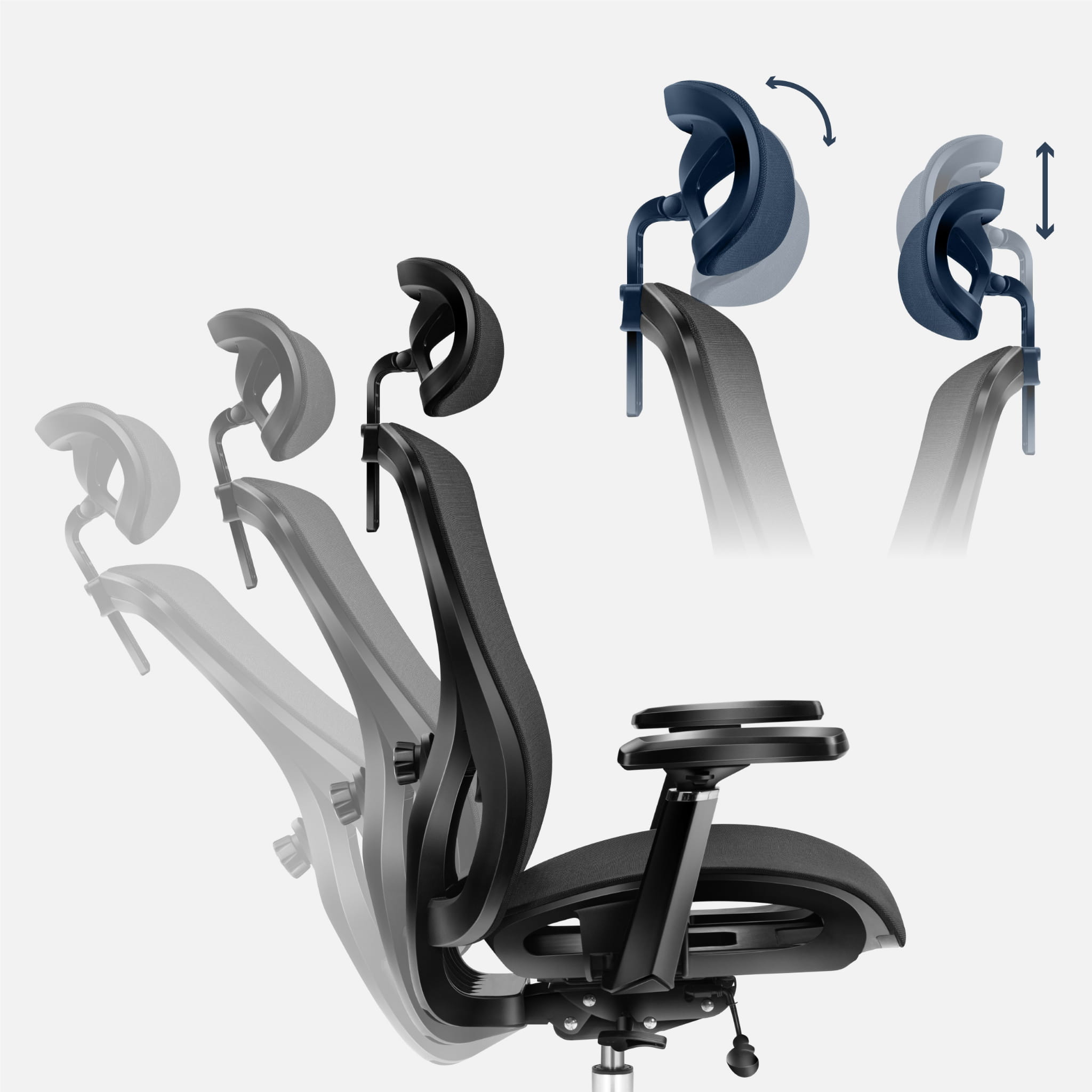 Fotel ergonomiczny Mark Adler Expert 5.3 Black Mesh