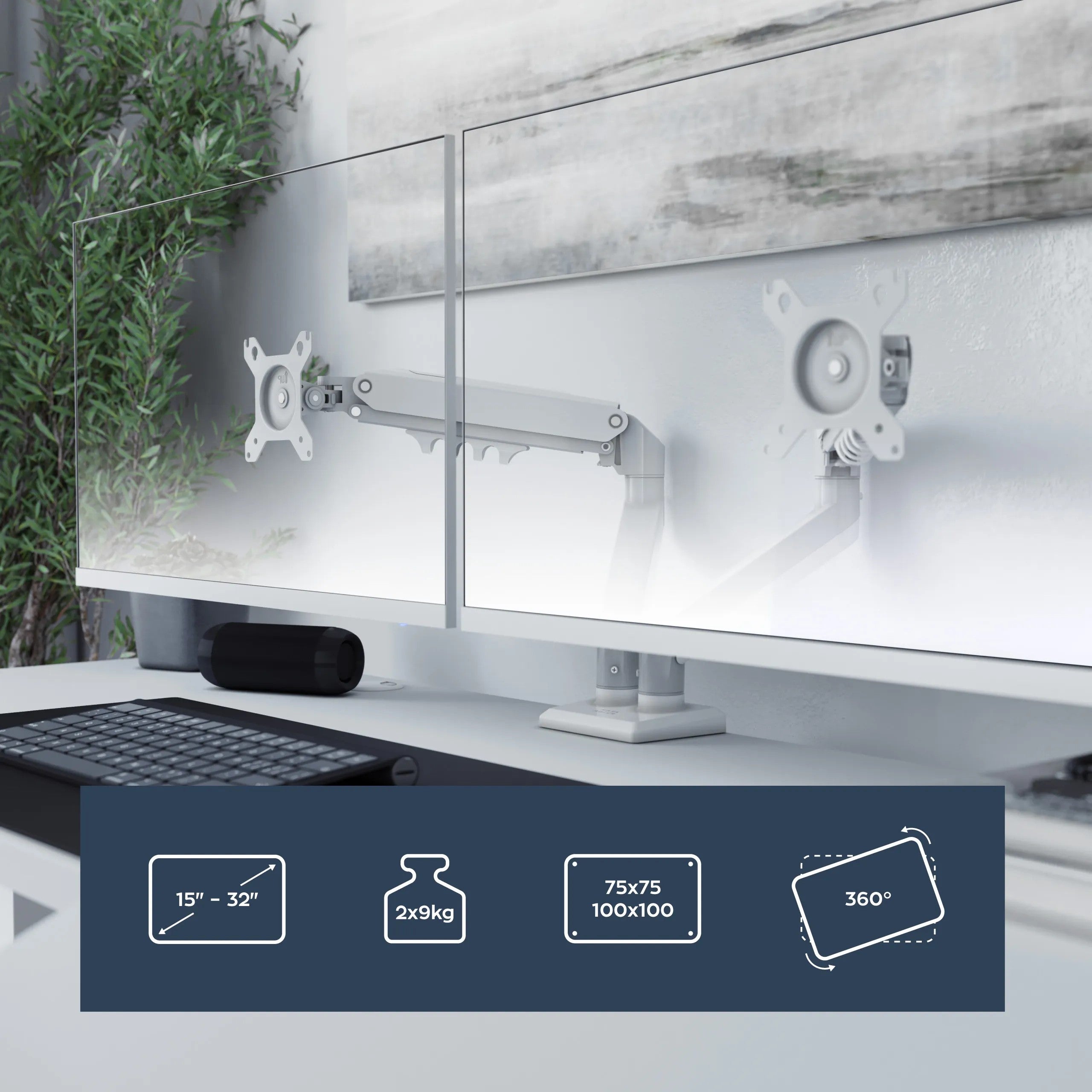 Uchwyt na dwa monitory Mark Adler Flow 4.0