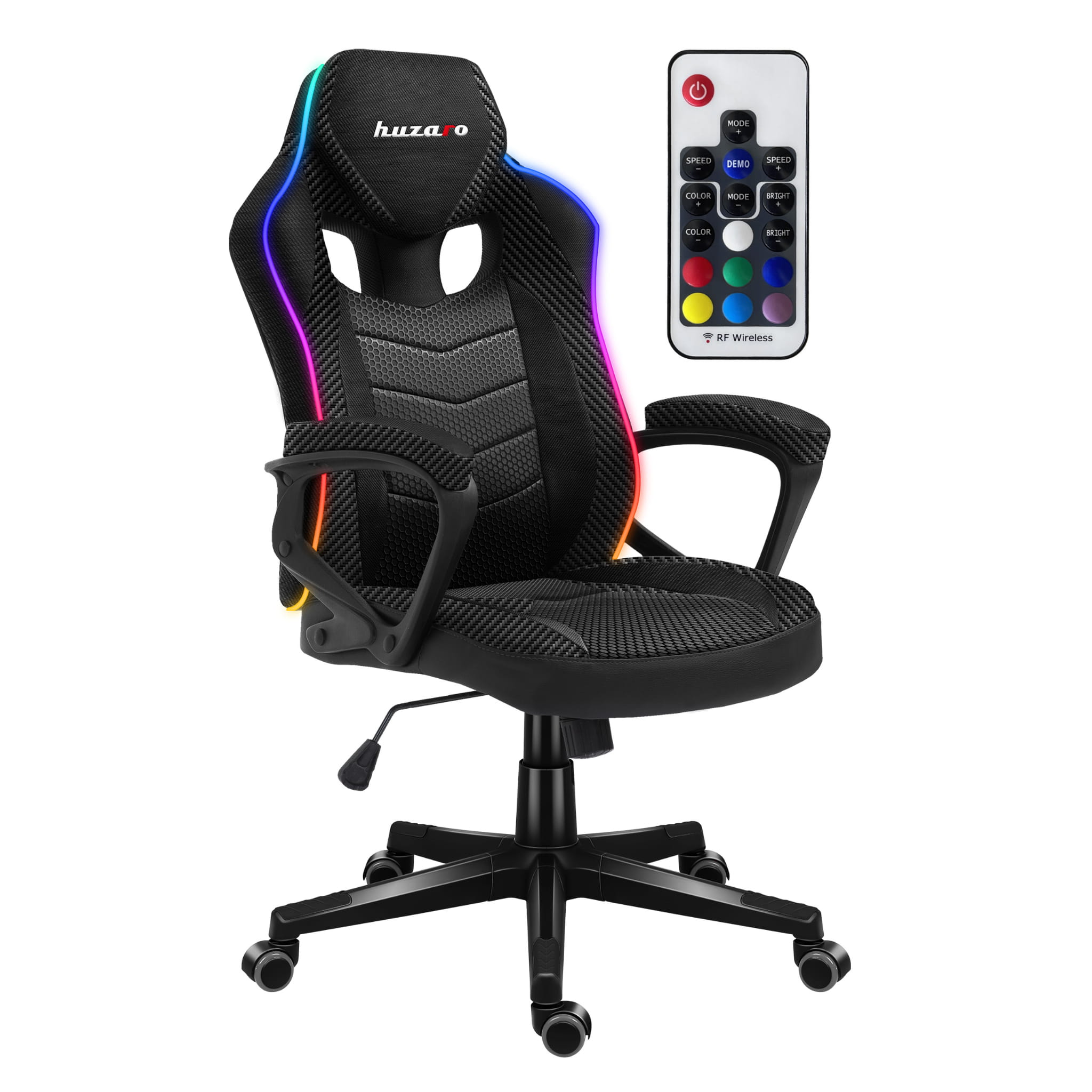 Fotel Gamingowy Huzaro Force 2.5 RGB Carbon Mesh