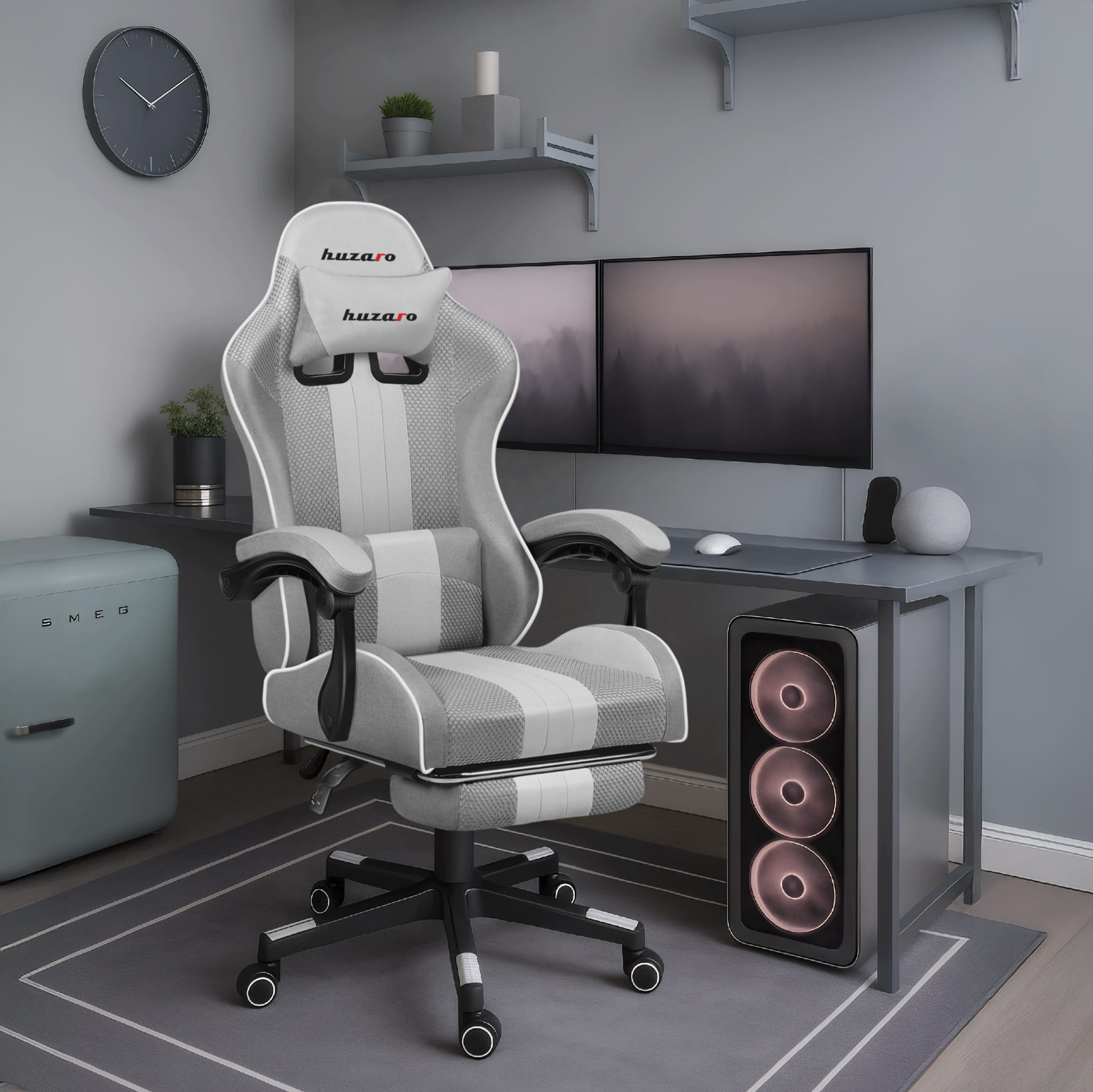 Fotel Gamingowy HUZARO Force 4.7 White Mesh