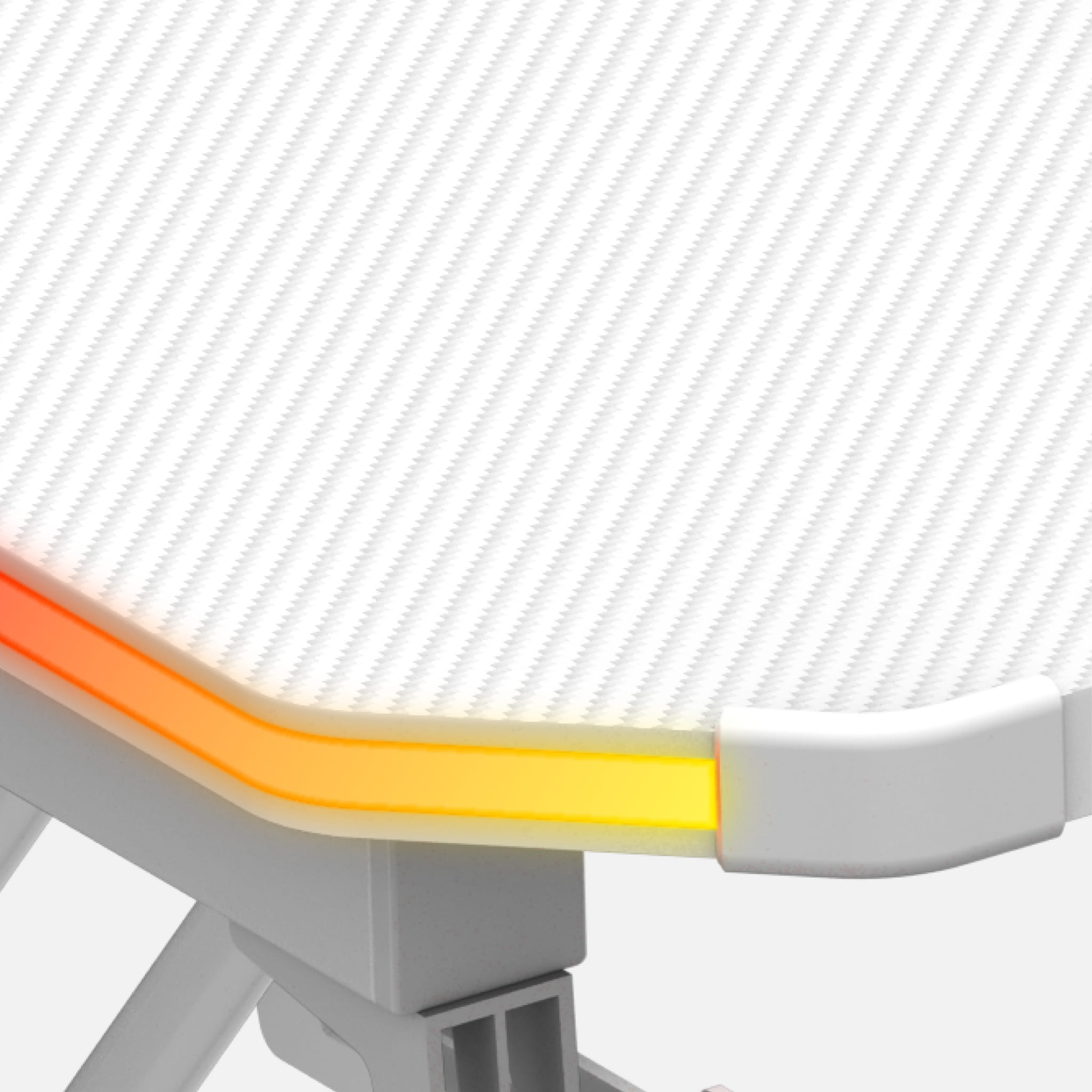 Biurko gamingowe Huzaro Hero 3.3 White RGB 140 cm