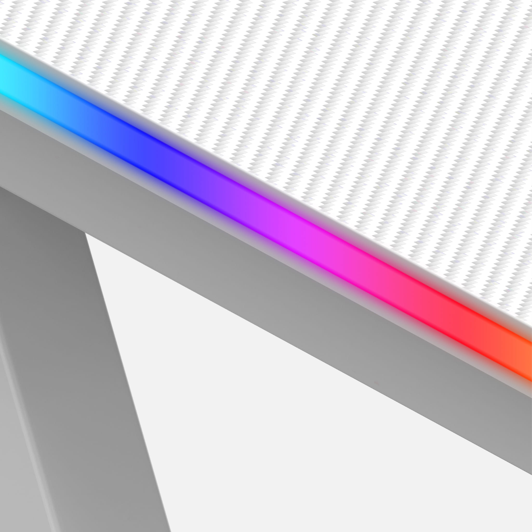 Biurko gamingowe Huzaro Hero 3.3 White RGB 140 cm