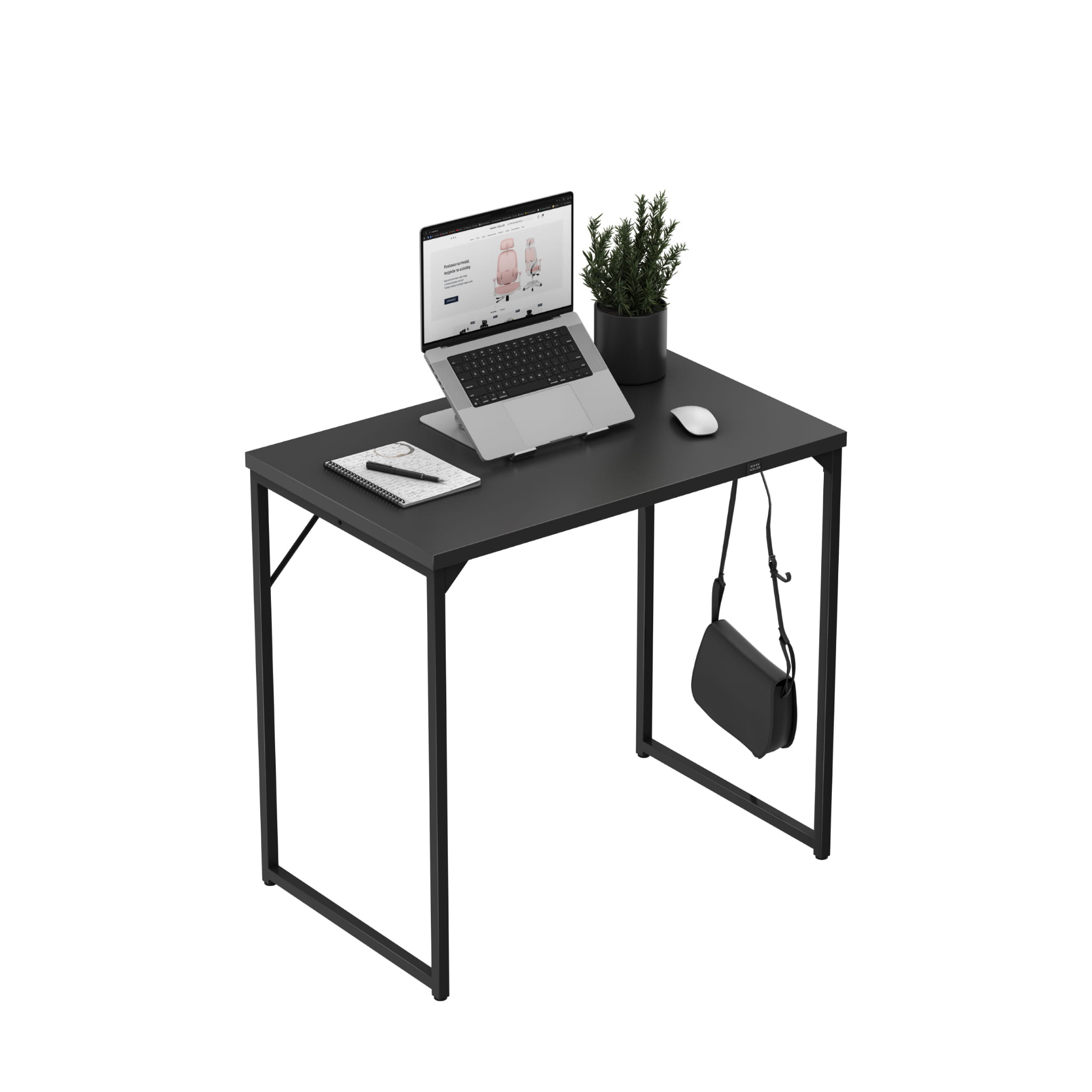 Biurko Małe Mark Adler Leader 1.3 Black 80 cm