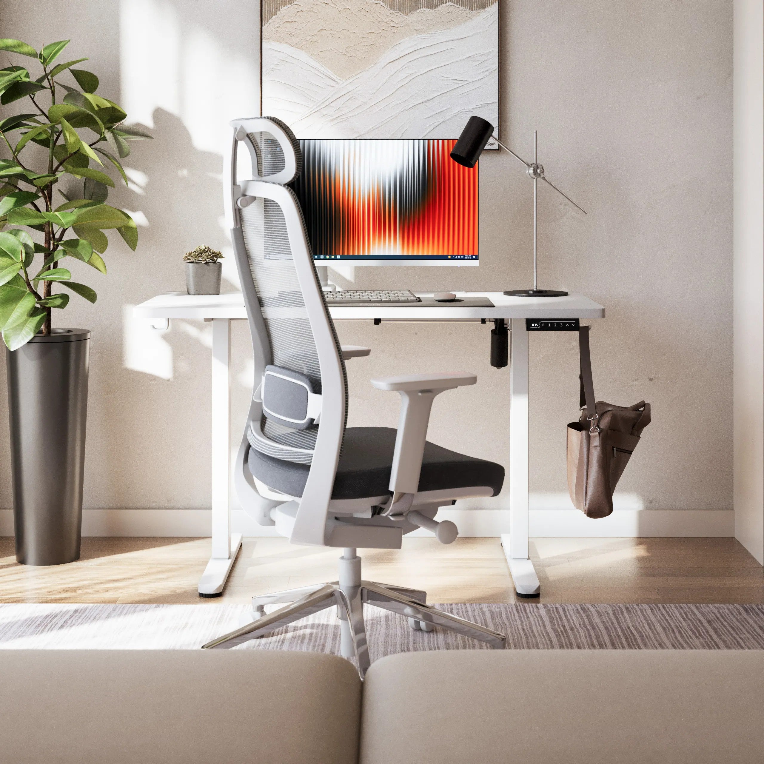 Biurko elektryczne regulowane Mark Adler Leader 6.9 White 120 cm