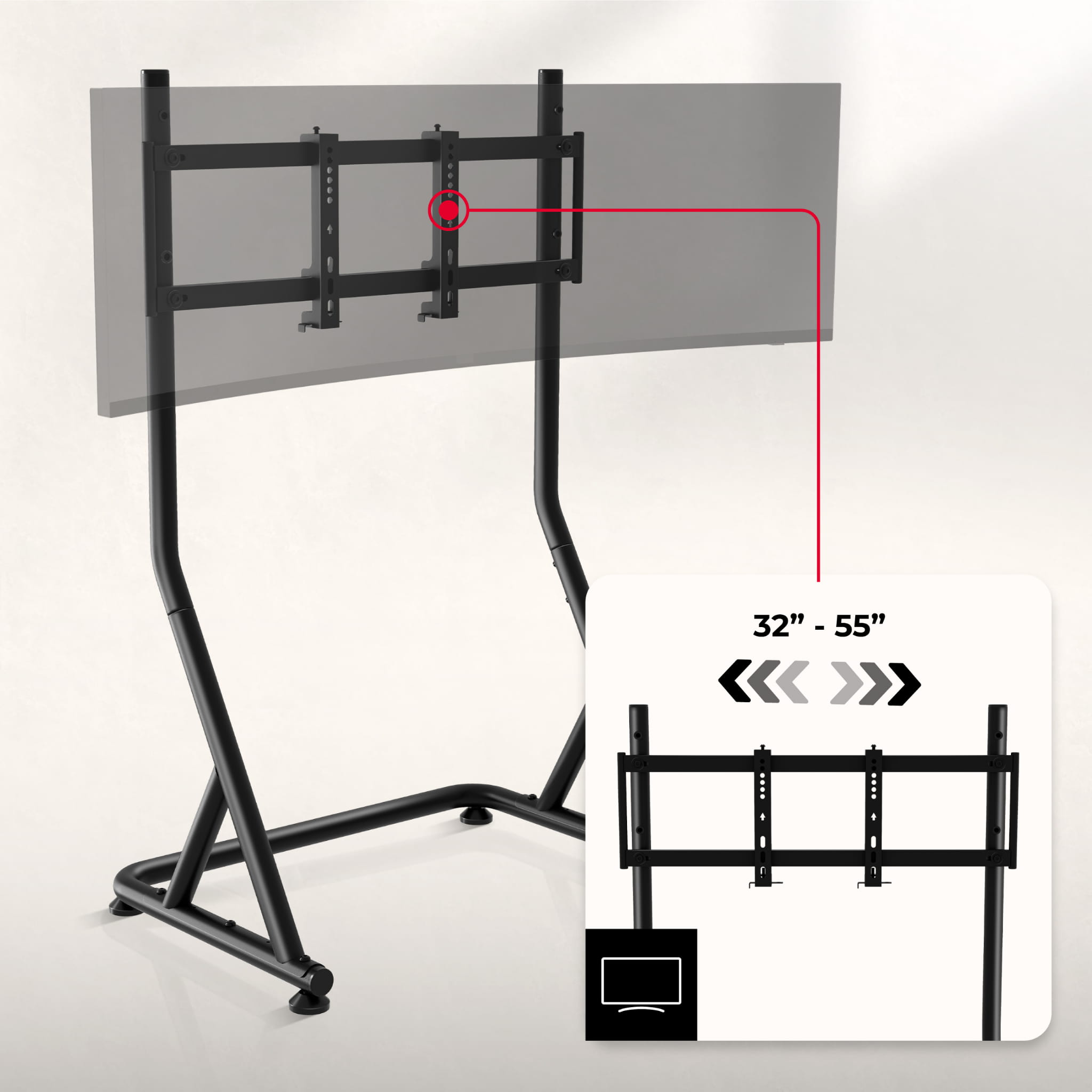 Stojak na telewizor Huzaro Speed 9.1 sim racing