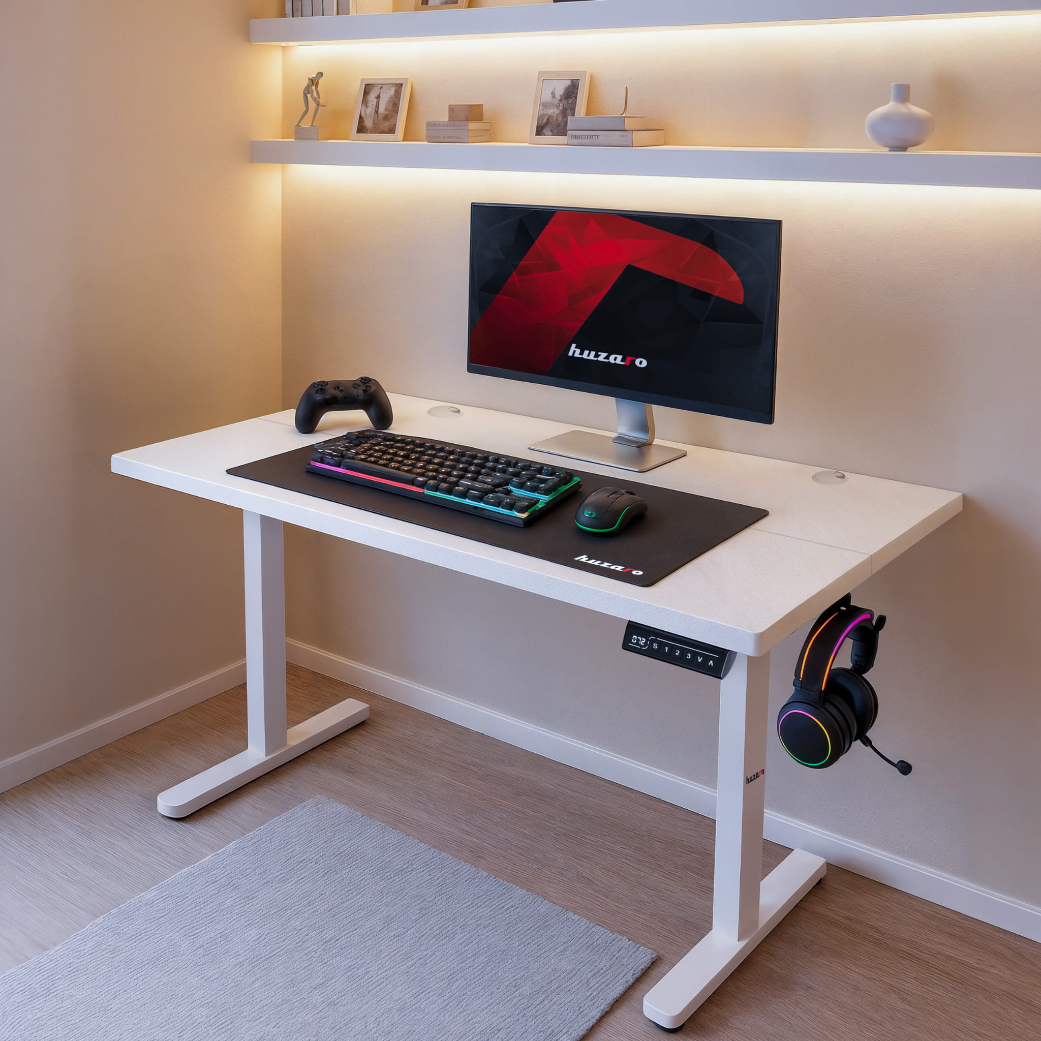 Biurko Elektryczne Huzaro Hero 8.2 White 120 cm