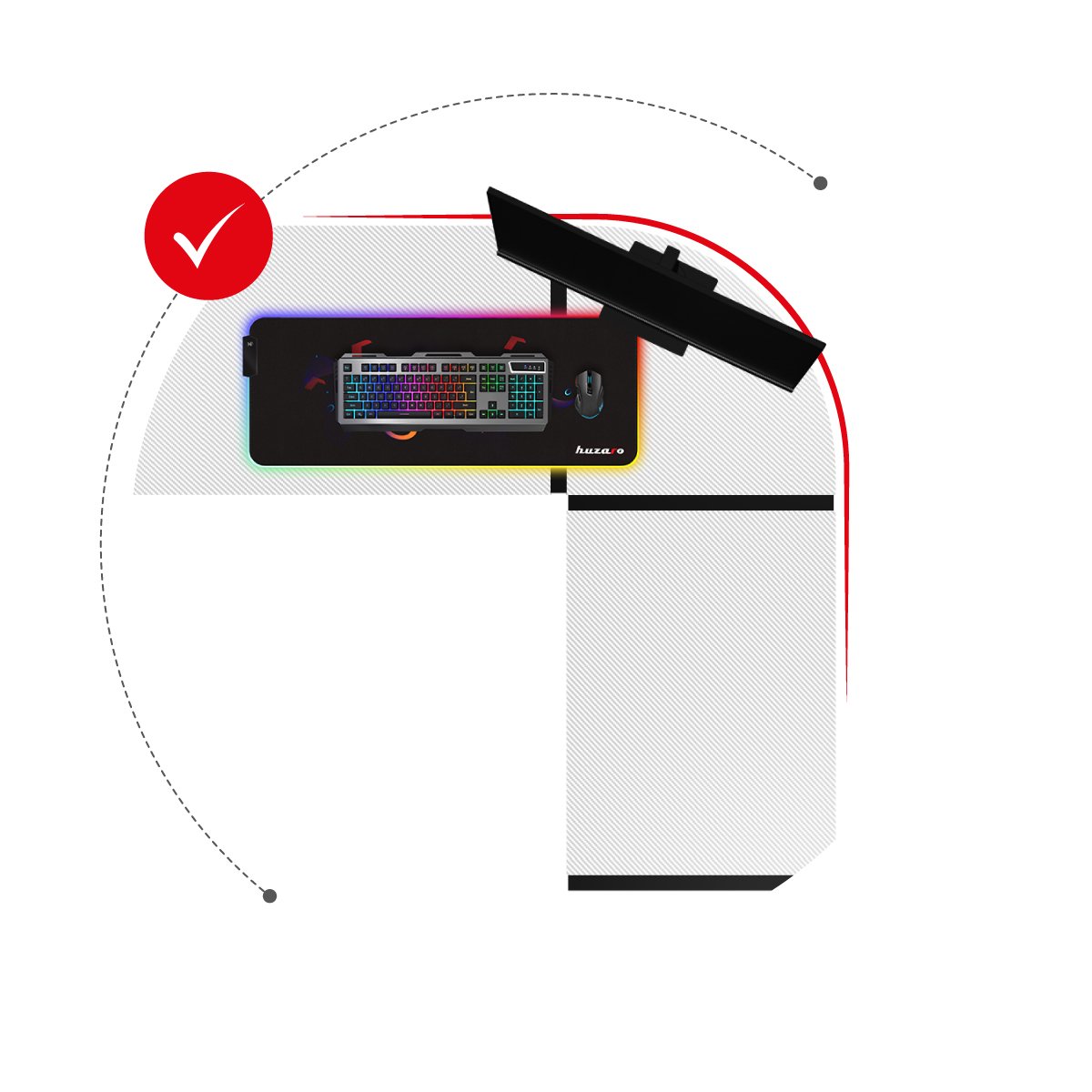 Ergonomiczny układ stanowiska