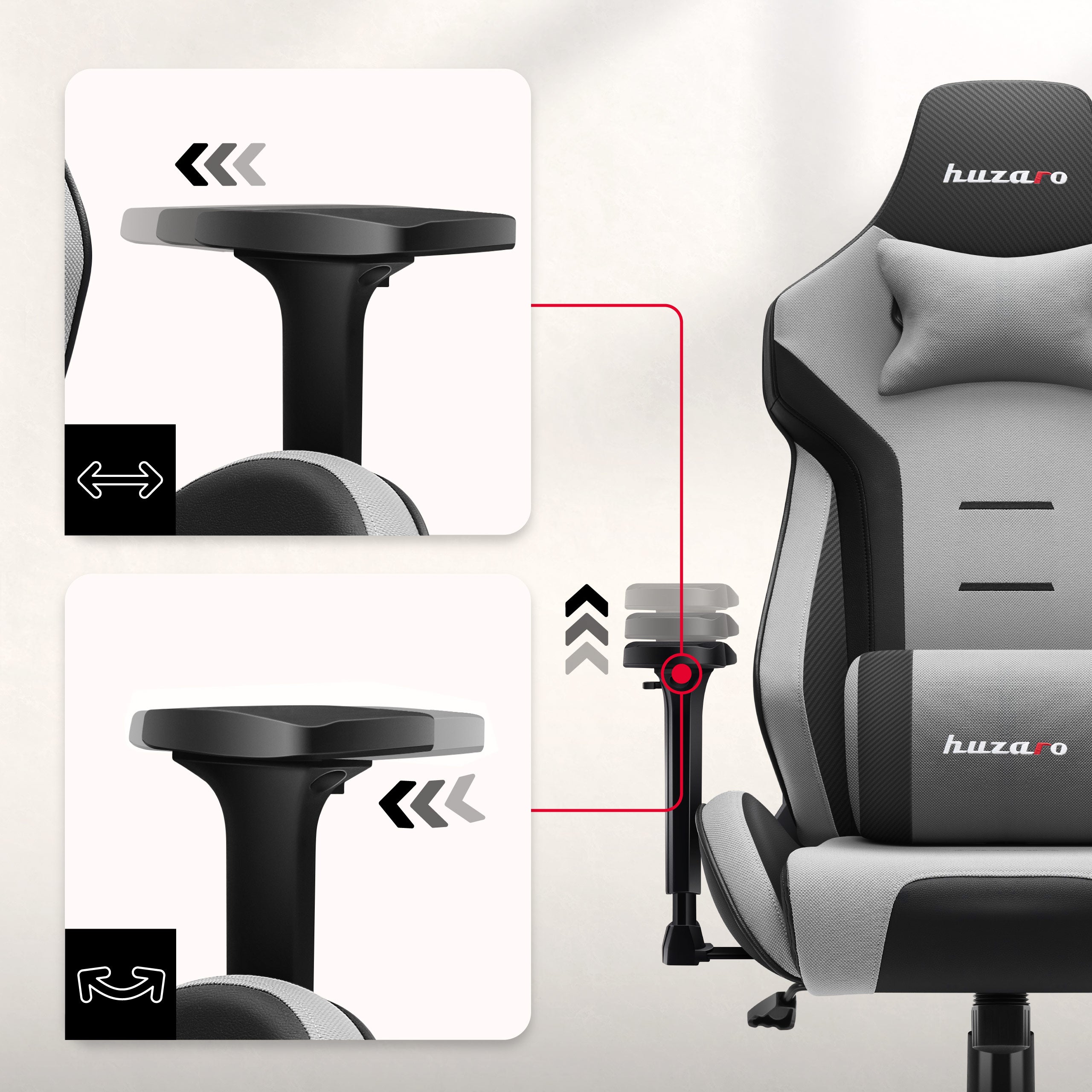 Podłokietniki z regulacją 3D