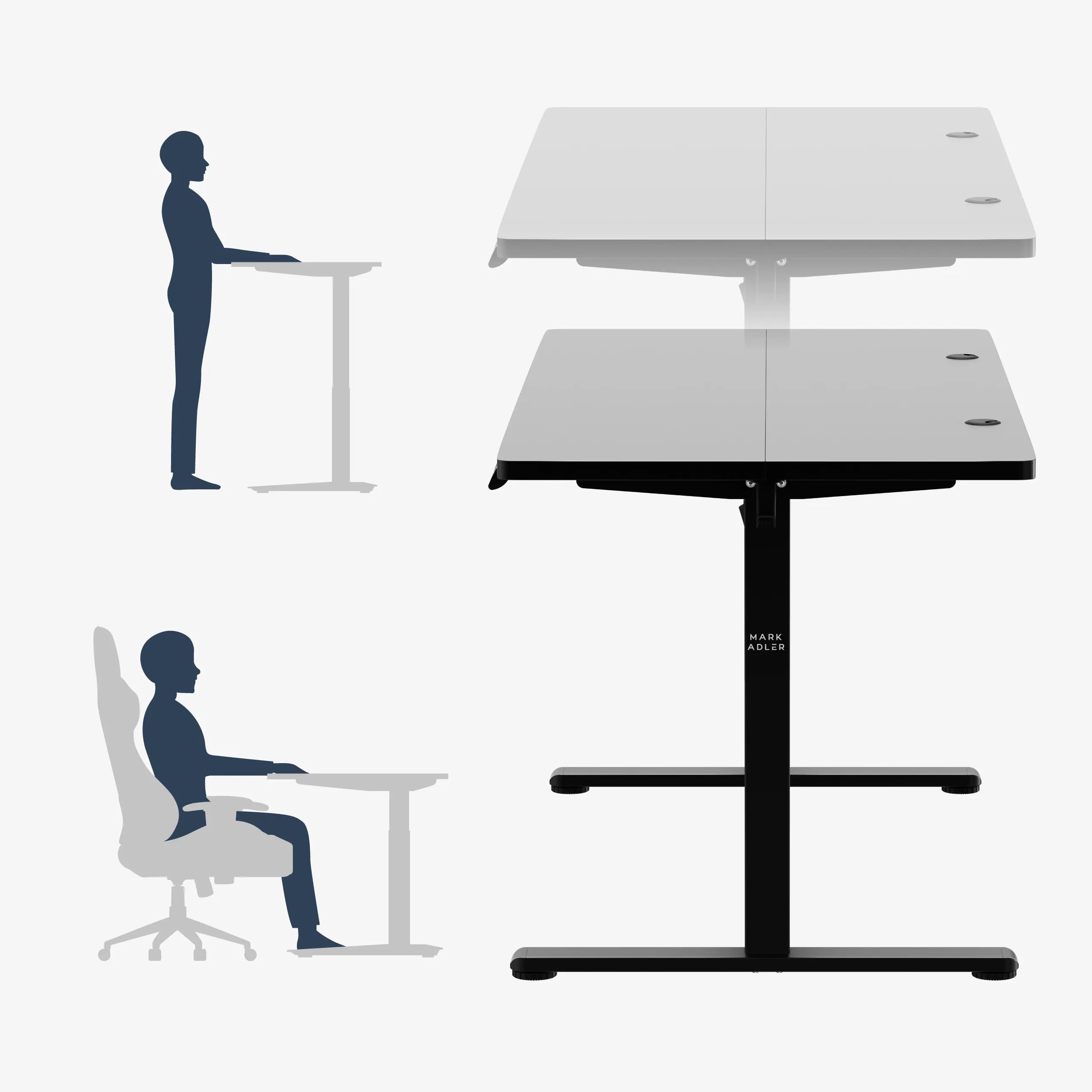 Biurko z elektryczną regulacją wysokości