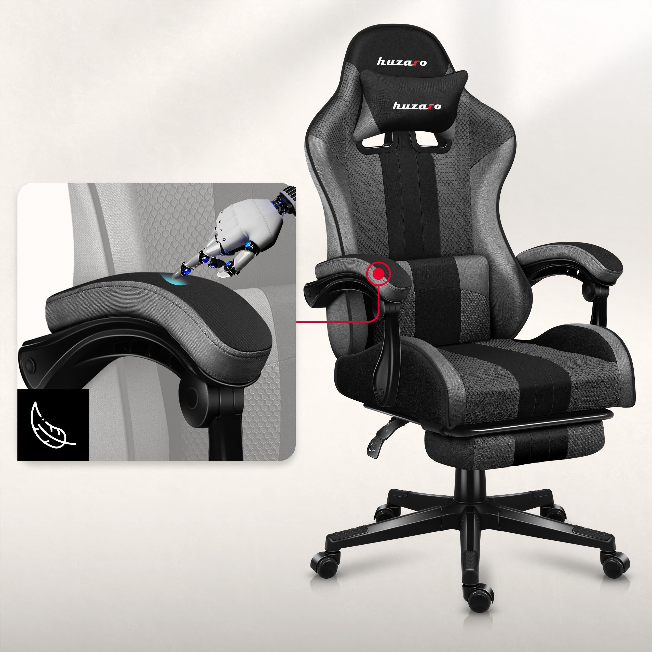 Antypoślizgowe podłokietniki