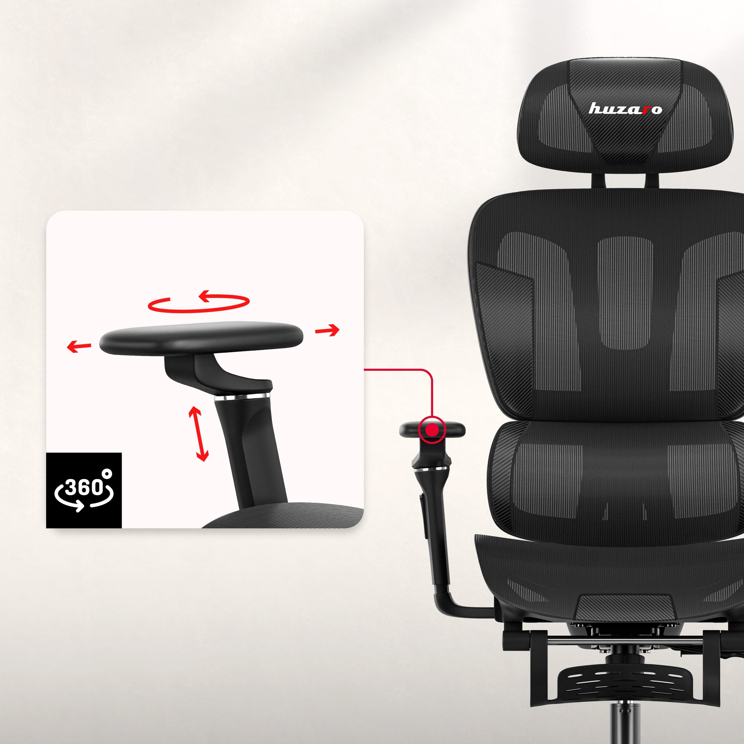 Podłokietniki z regulacją 5D