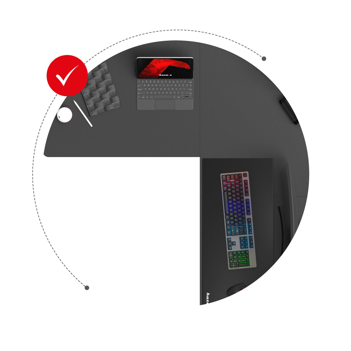 Ergonomiczny układ stanowiska