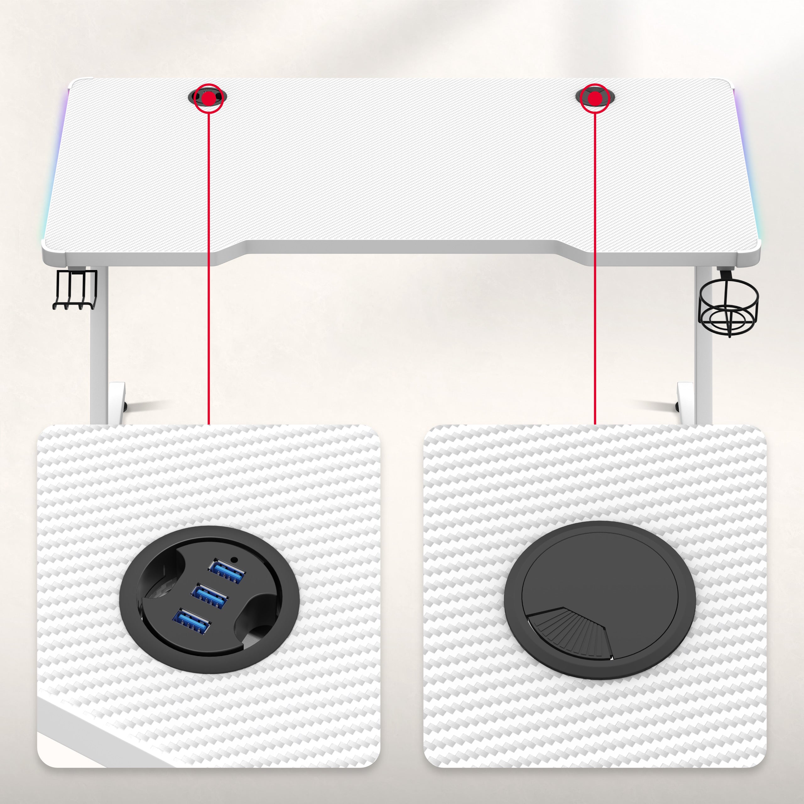 HUB USB I WLOTY NA PRZEWODY