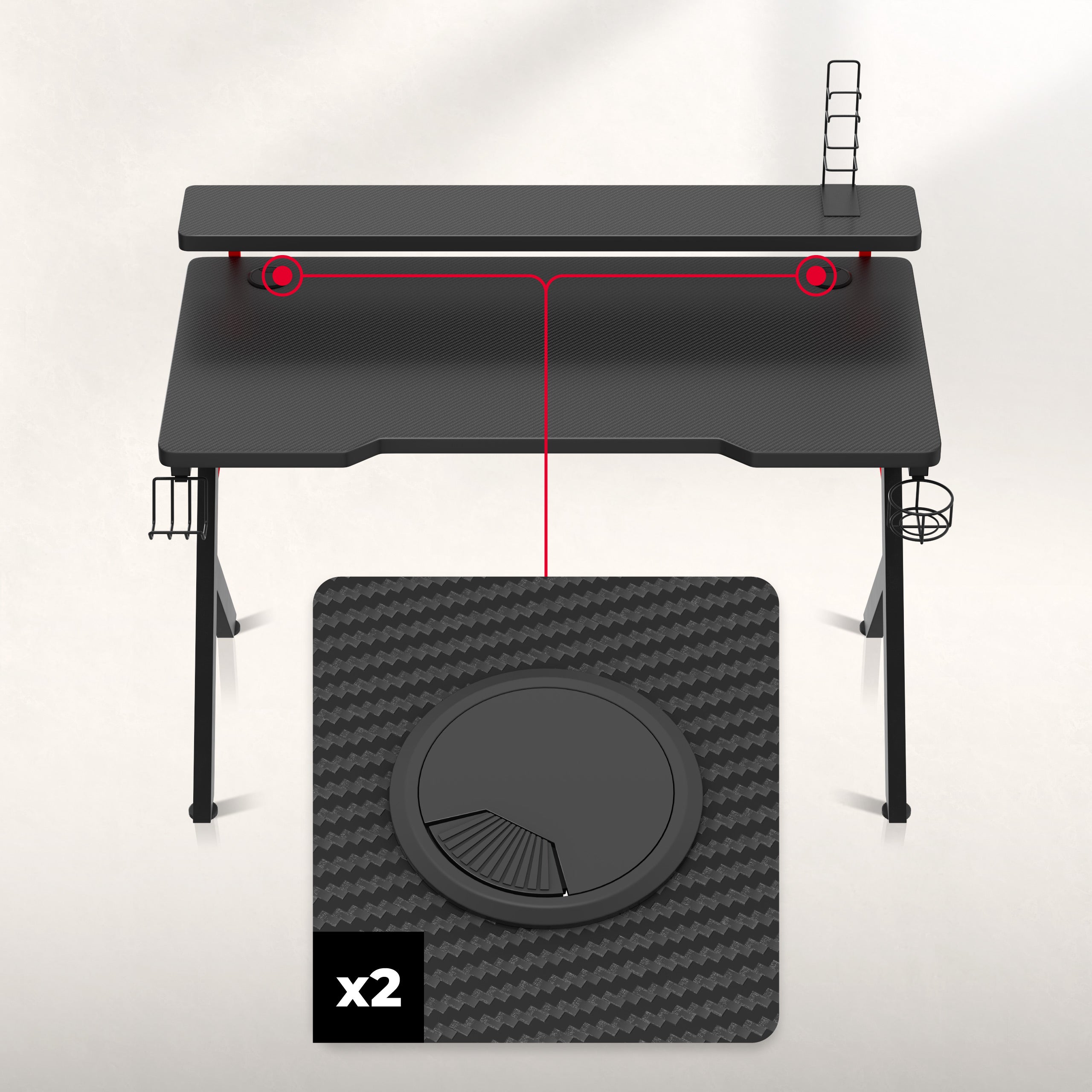 2 x wloty na przewody