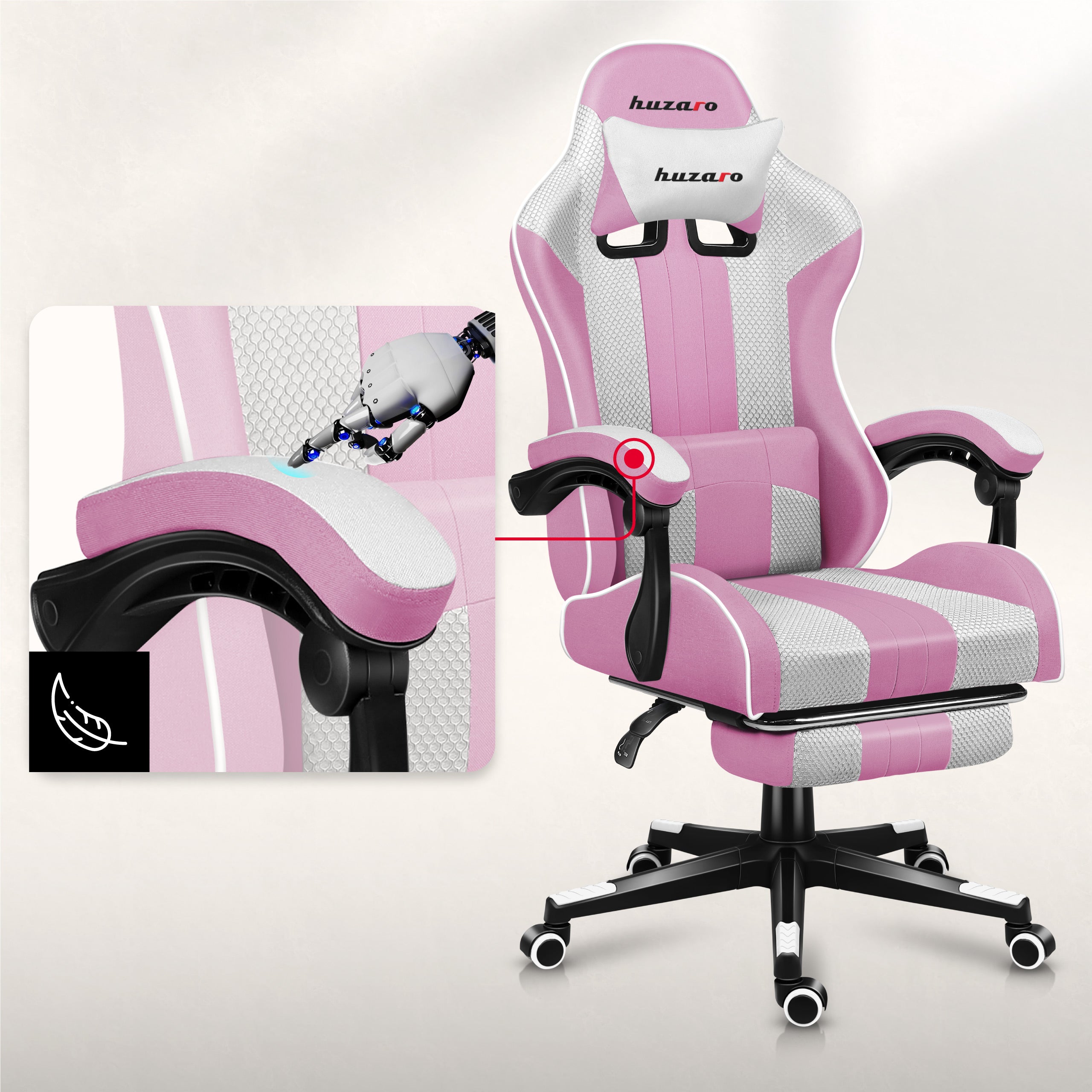 Antypoślizgowe podłokietniki