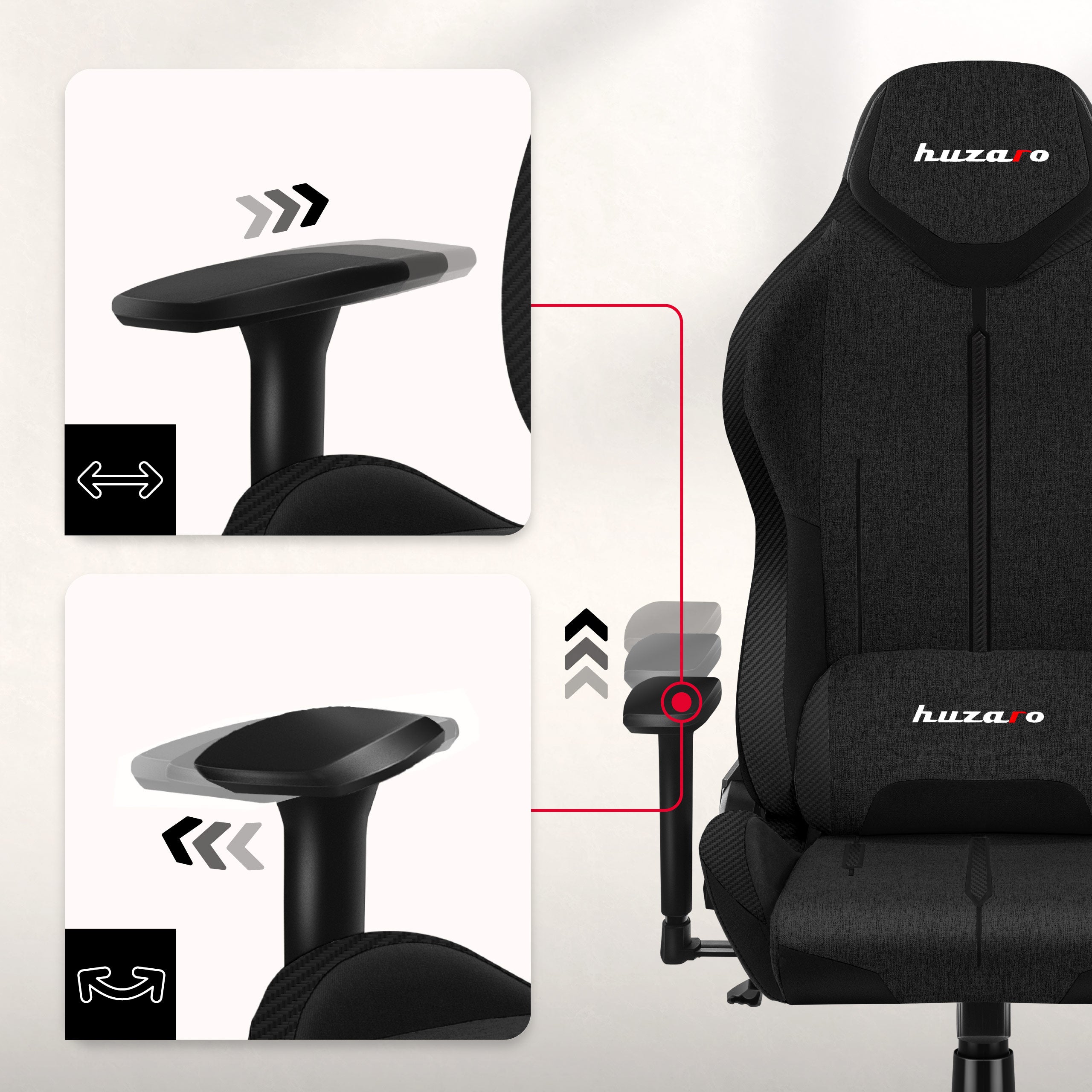 Podłokietniki z regulacją 3D