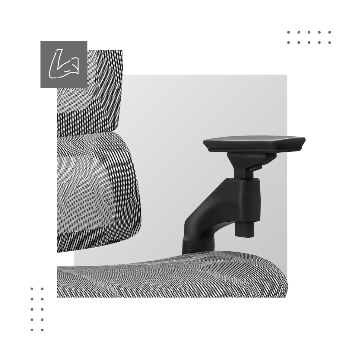 Podłokietniki z regulacją 5D