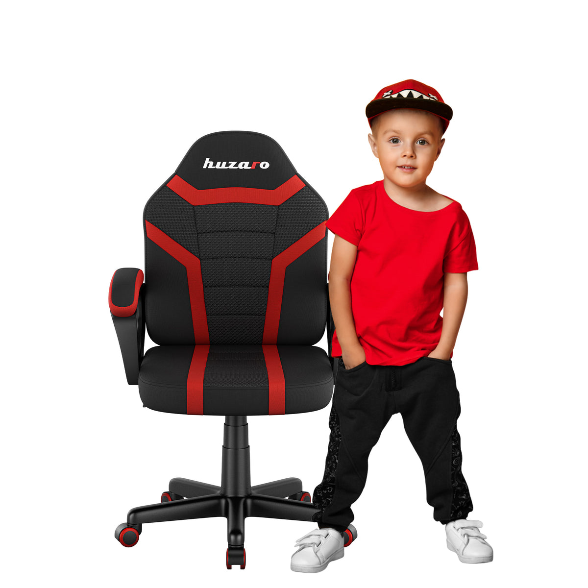 HUZARO RANGER 1.0 Red Mesh gyermekes játékfotel