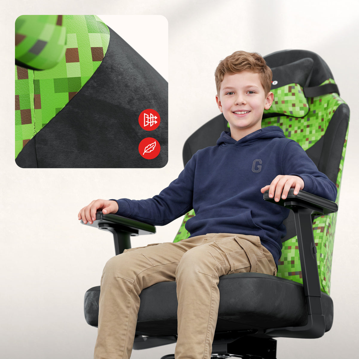 Huzaro Ranger 5.7 Black Pixel gamer szék tinédzsereknek