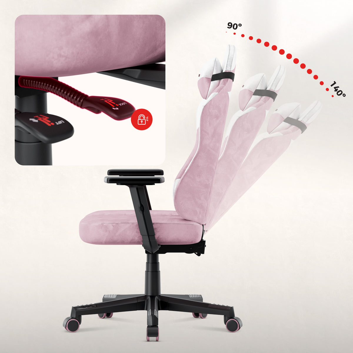 Huzaro Ranger 5.7 Lilac tini számára készült gamer szék