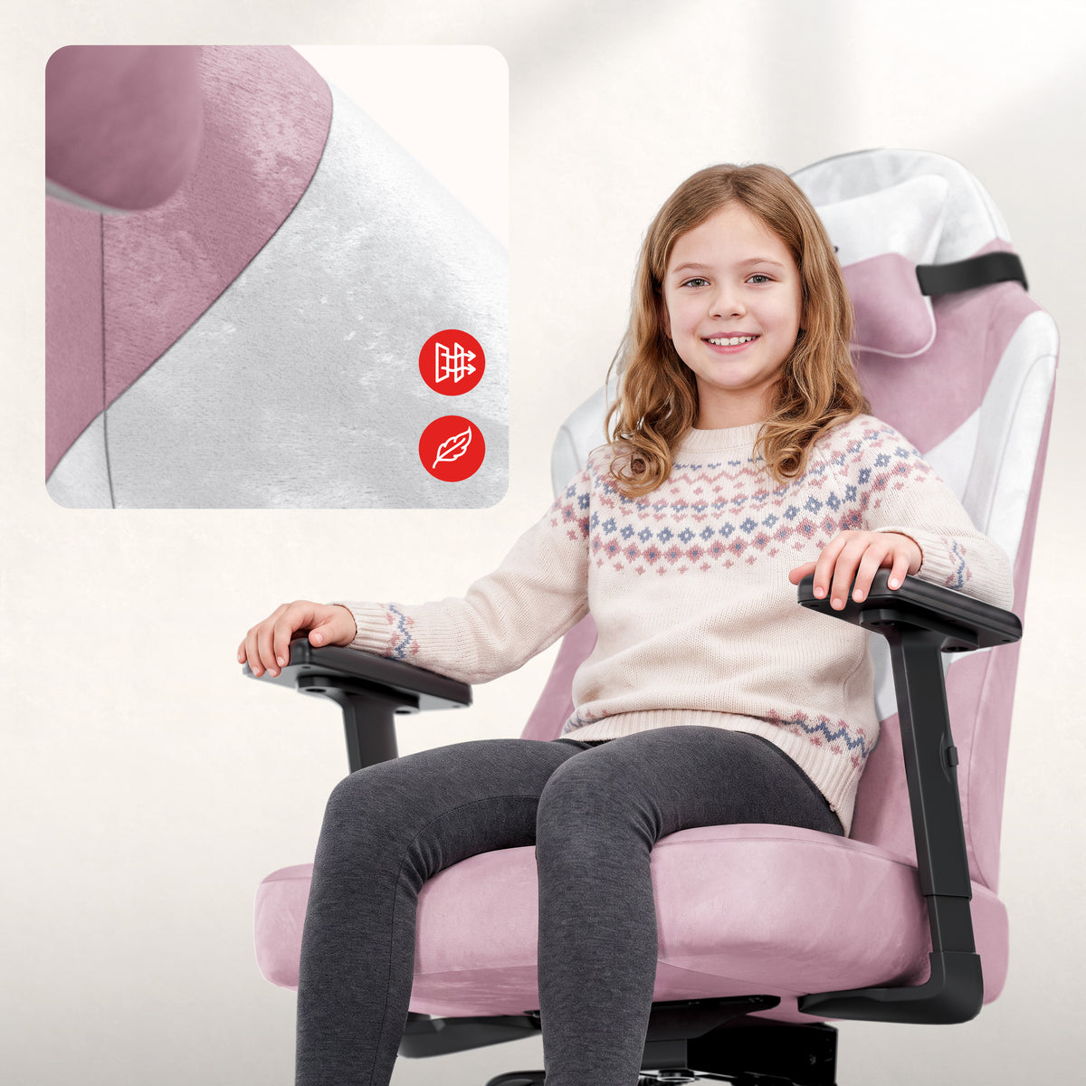 Huzaro Ranger 5.7 Lilac tini számára készült gamer szék