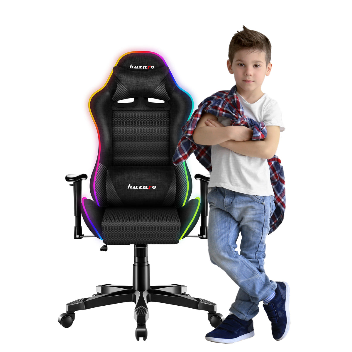 HUZARO RANGER 6.0 RGB Mesh gyermekes játékfotel