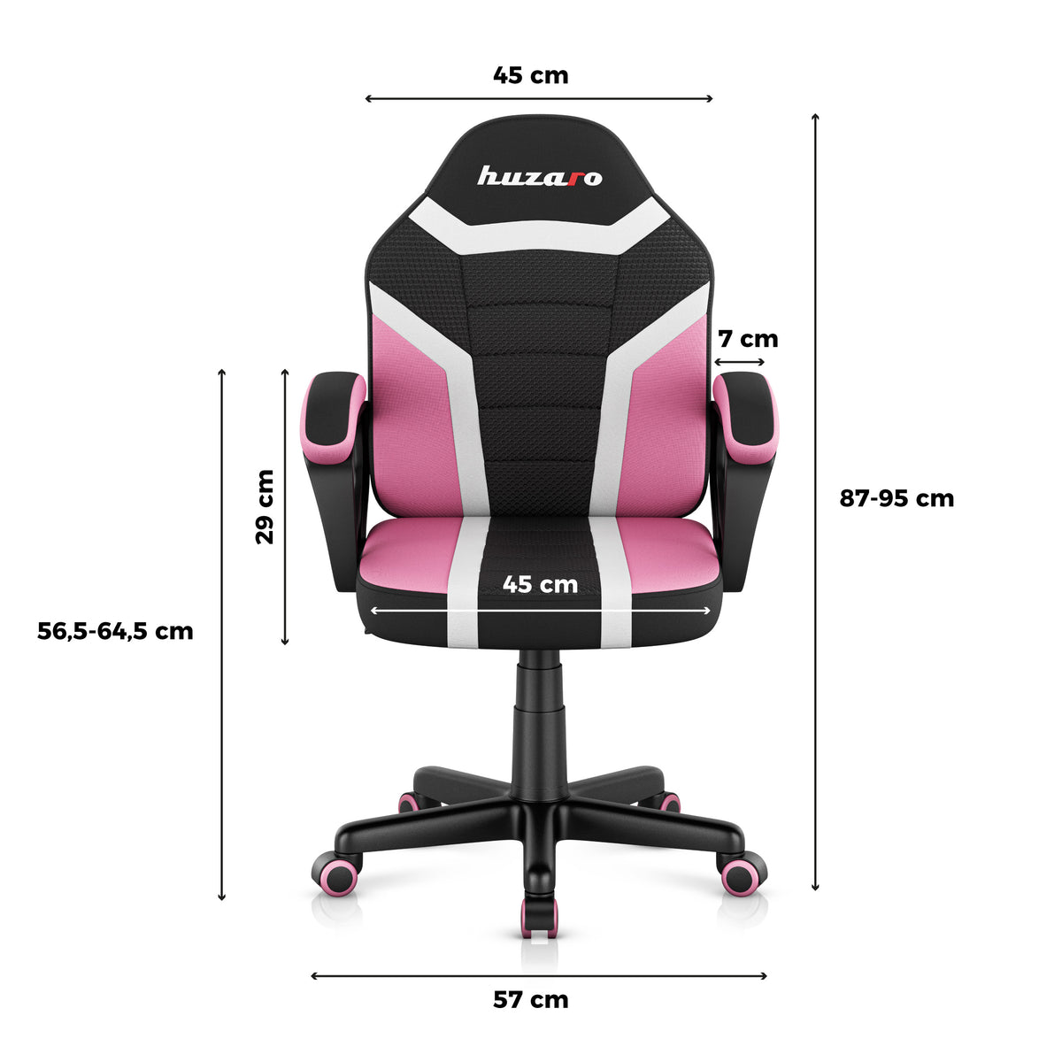 Гейминг стол за деца HUZARO RANGER 1.0 Pink Mesh