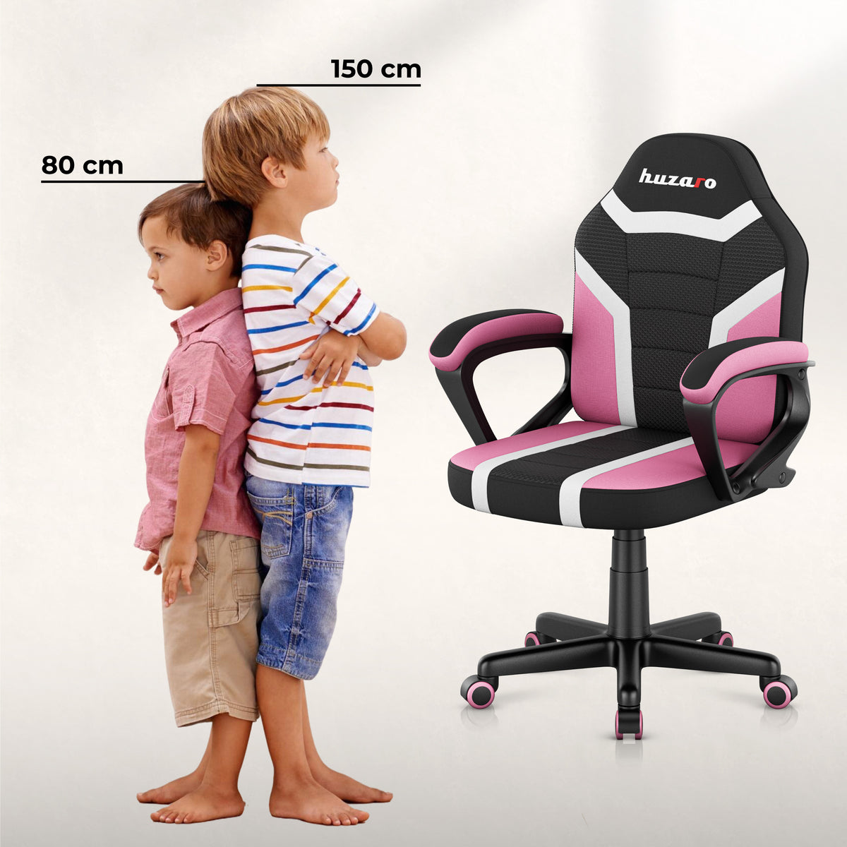 Гейминг стол за деца HUZARO RANGER 1.0 Pink Mesh