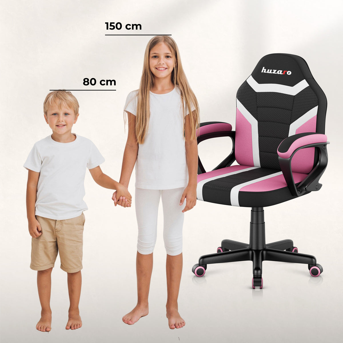 Гейминг стол за деца HUZARO RANGER 1.0 Pink Mesh