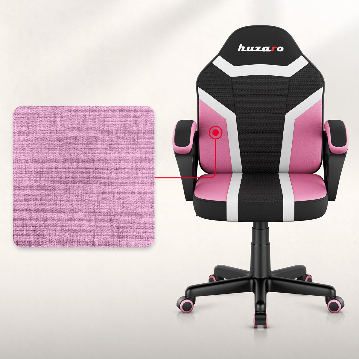 Гейминг стол за деца HUZARO RANGER 1.0 Pink Mesh