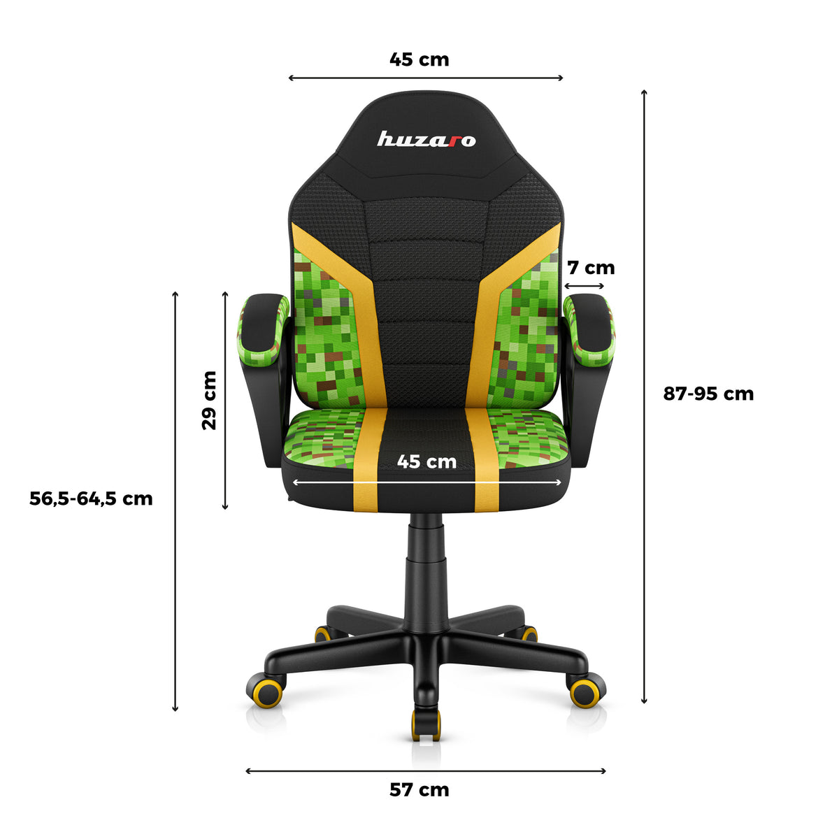 Гейминг стол за деца Huzaro RANGER 1.0 Pixel Mesh