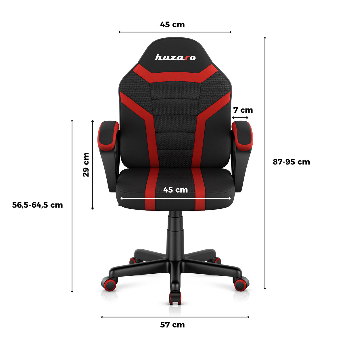 HUZARO RANGER 1.0 Red Mesh gyermekes játékfotel