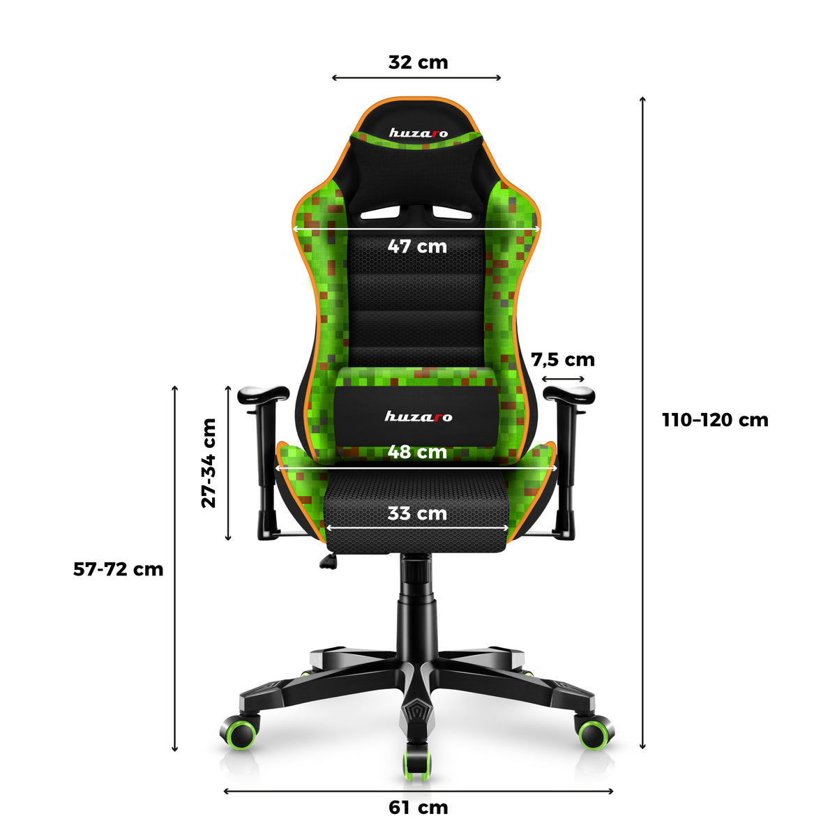 HUZARO RANGER 6.0 Pixel Mesh gyermekes játékfotel