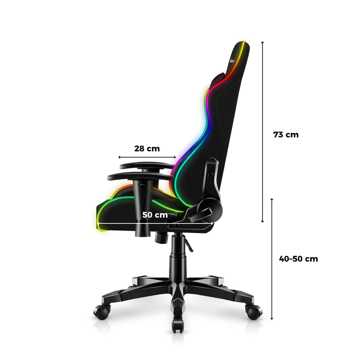 Гейминг стол за деца HUZARO RANGER 6.0 RGB Mesh