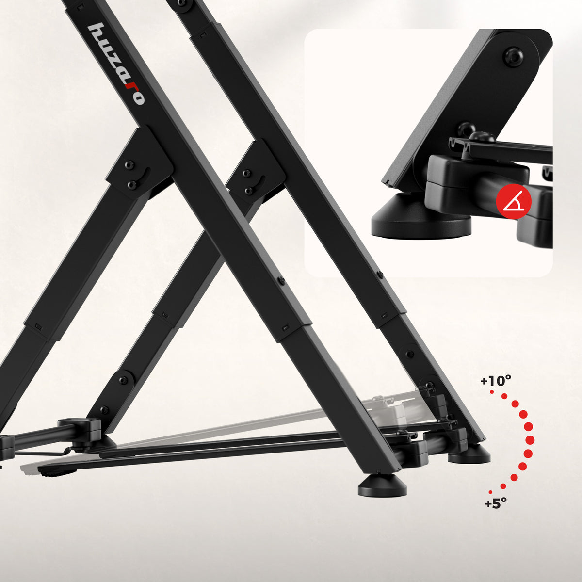 Сгъваема стойка за симулационно състезание Huzaro Speed 2.5 Black