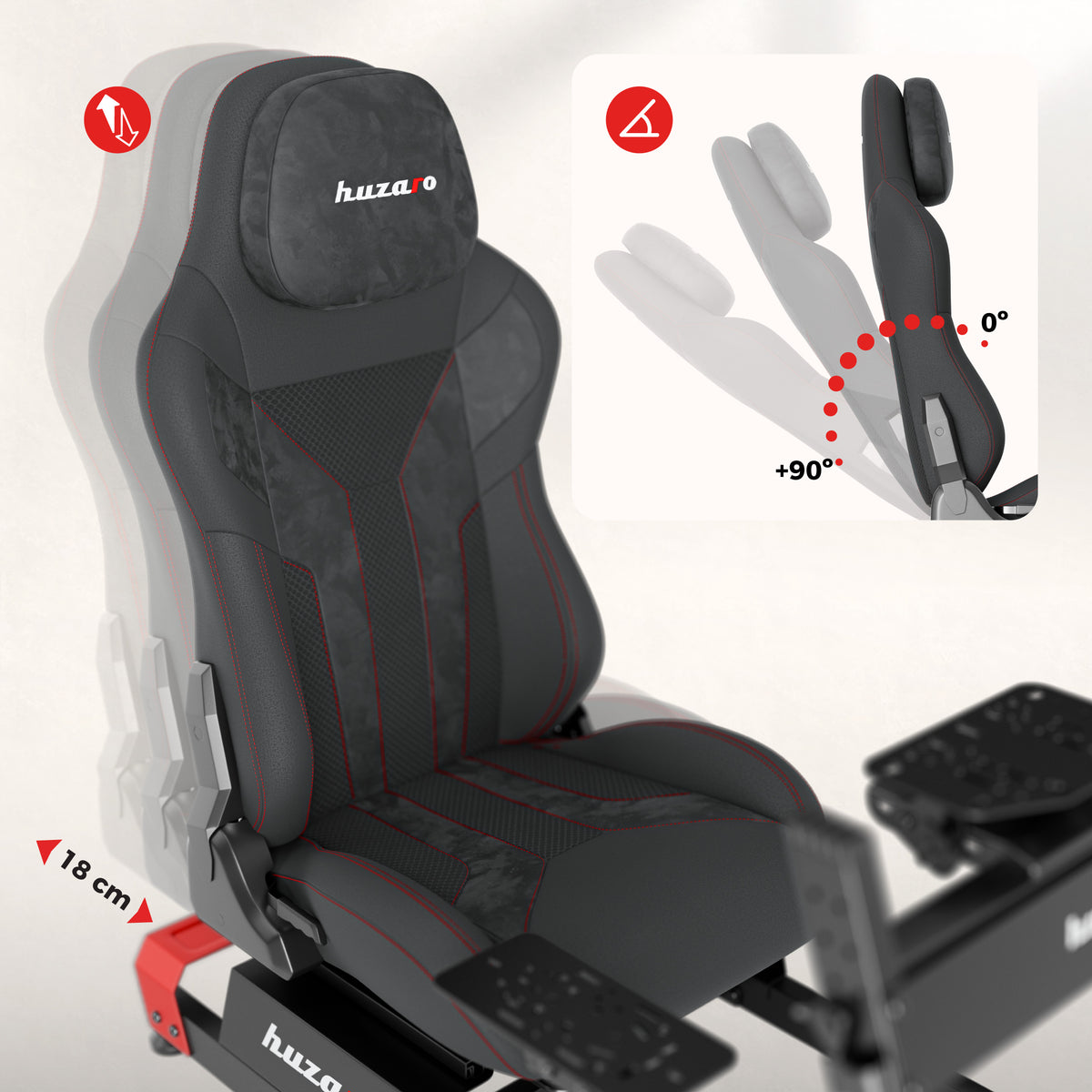 Кокпит за симулационни състезания Huzaro Speed 5.7