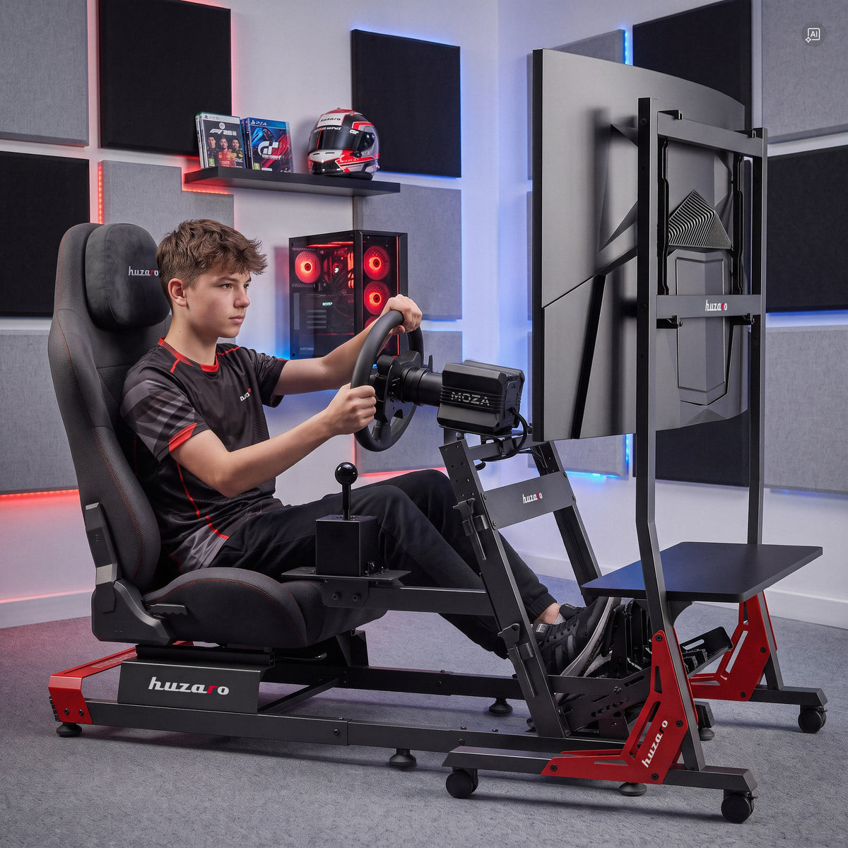 Huzaro Speed 9.2 televízióállvány polccal