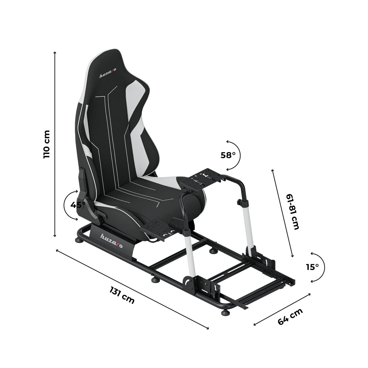 Състезателен кокпит Huzaro Speed 5.5 за симулационни състезания
