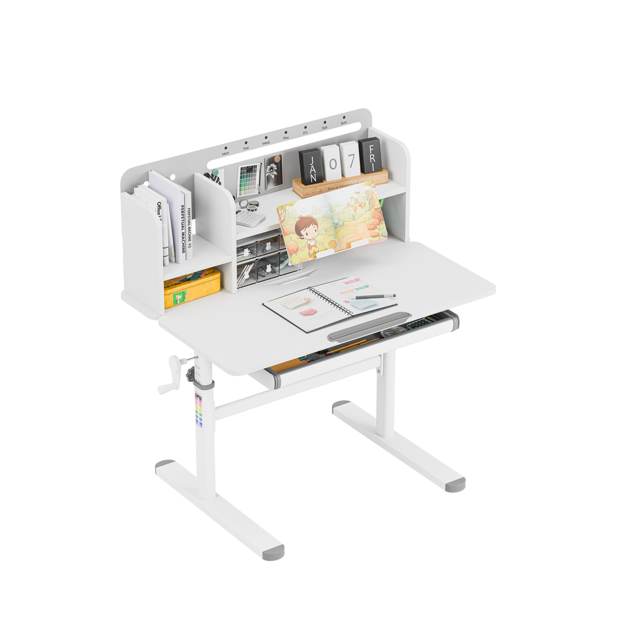 Mark Adler Study 5.0 Grey 90 cm-es ergonómikus gyermekíróasztal